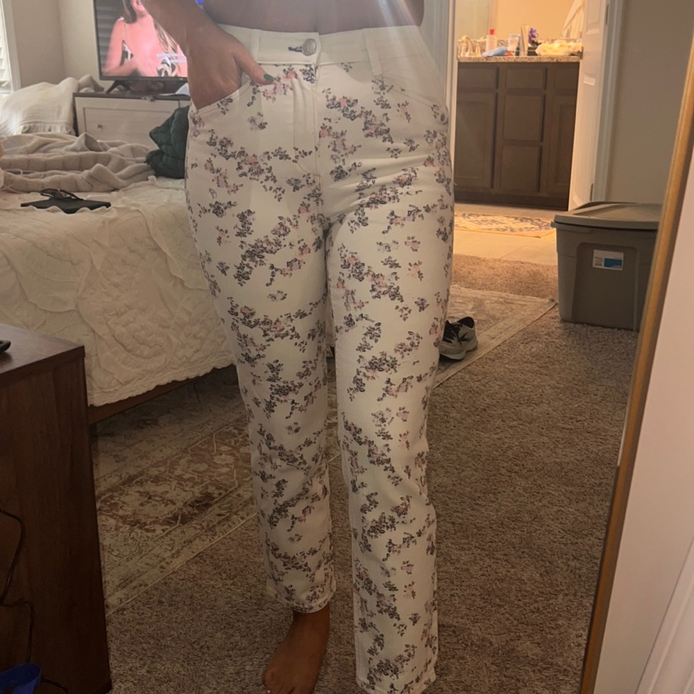 Rag & bone floral printed jeans